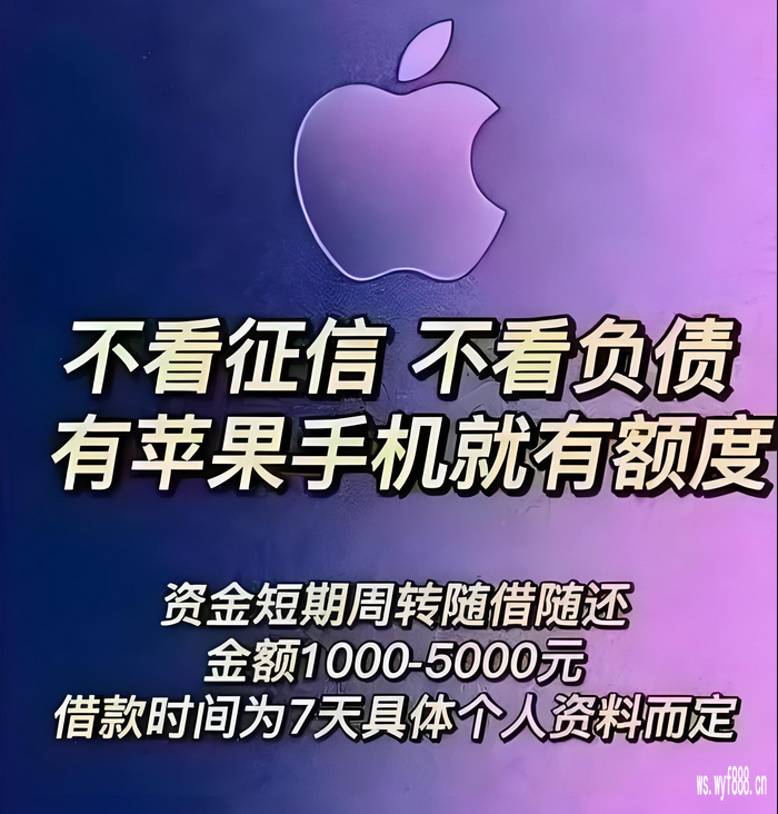 分期长！苹果id贷款是骗人的吗——钱多多秒批秒放款——开口就放款！